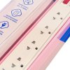 ปลั๊กรางไฟมาตรฐาน มอก. 4 ช่อง 1 สวิตซ์ 5 เมตร (ชมพู/ฟ้า/เทา) DATA รุ่น AP4156