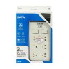 ปลั๊กรางไฟมาตรฐาน มอก. 6 ช่อง 2 สวิตซ์ 3 เมตร DATA รุ่น DT6218