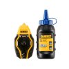 บักเต้าตีเส้น DEWALT ATOMIC+ รุ่น DWHT47258L พร้อมผงชอลก์สีน้ำเงิน