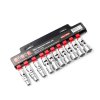 ชุดลูกบ๊อกซ์คออ่อน 6 เหลี่ยม 3/8" 10 ชิ้น FORCE รุ่น 3105R