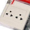 เต้ารับ HACO 3 ขั้ว 2 ช่อง 16A 250V รุ่น M3N-E20
