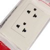 เต้ารับ HACO 3 ขา 2 ช่อง พร้อมแผงหน้ากาก รุ่น IC-E20