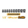 ชุดลูกบ๊อกซ์ลม INGCO 1/2 นิ้ว 10 ชิ้น รุ่น HKISSD12101