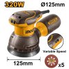 เครื่องขัดกระดาษทรายกลมไฟฟ้า 220V 5นิ้ว 320W INGCO รุ่น RS3216