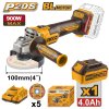 เครื่องเจียร์ไร้สาย 20V-BL 4 นิ้ว 900W ชุดแบต 4.0AH INGCO รุ่น CAGLI261021