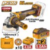 เครื่องเจียไร้สาย 20V-BL 4 นิ้ว 1200W ชุดแบต 5.0AH*2 INGCO รุ่น CAGLI2120232