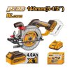 เลื่อยวงเดือนไร้สาย INGCO รุ่น CSLI14021 (5 นิ้ว 140MM/6 นิ้ว 165MM)