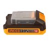 แบตเตอรี่ลิเธียมไอออน INGCO P20S 20V 2.0AH รุ่น FBLI20011