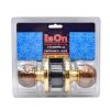 ลูกบิดจานใหญ่ห้องทั่วไปลายไม้ ISON รุ่น 8013-E-PB