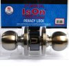 ลูกบิดจานใหญ่ห้องน้ำ สี ISON AB รุ่น 8013-AB-BK