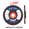 แผ่นเจียรเหล็ก KKM A36QBF27 100x4x16 (4")