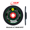 แผ่นเจียรสแตนเลสอ่อนตัว KKM WA80BFL27 100x2x16 (4")