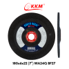 แผ่นเจียรสแตนเลส KKM WA24QBF27 180x6x22 (7")
