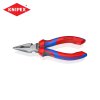 คีมรวมปากแหลม เคลือบดำ ด้ามหนา KNIPEX รุ่น 08 22 145 (มีขนาด 145/185 มม.)