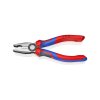 คีมอเนกประสงค์เคลือบดำ ด้ามพลาสติกหนา KNIPEX รุ่น 03 02 180