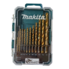 ชุดดอกเจาะเหล็ก สีทอง HSS-TIN 13ดอก ขนาดหุน MAKITA