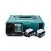 ชุดแบตเตอรี่และแท่นชาร์จ MAKITA 12V รุ่น MKP1SM122 (BL1041B x2 + DC10SB + กล่อง MAKPAC)