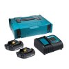 ชุดแบตเตอรี่และแท่นชาร์จ MAKITA 18V รุ่น MKP1SY182 (BL1815N x2 + DC18SD + กล่อง MAKPAC)