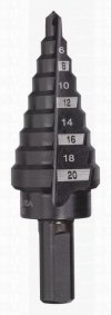 Step Drills 4-20 mm (เหล็ก,สเตนเลส,PVC) MILWAUKEE รุ่น 48-89-9320