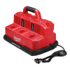 แท่นชาร์จแบตเตอรี่ MILWAUKEE 12-18 โวลต์ แบบชาร์จเร็ว 6 ช่อง รุ่น M12-18C3