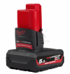 แบตเตอรี่ MILWAUKEE M12 HIGH OUTPUT ความจุ 5.0Ah รุ่น M12HB5