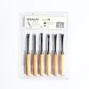 ชุดสิ่วแกะสลักไม้ STANLEY 6 ชิ้น รุ่น 16-120