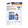กาวล็อคเกลียว V TECH รุ่น VT-84350 สีน้ำเงิน/สีแดง ขนาด 50 มล.