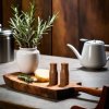 BOTTLE-SHAPED SALT & PEPPER SHAKER