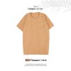 เสื้อยืดคอกลมสีพื้น Unisex สีทราย