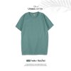 เสื้อยืดคอกลมสีพื้น Unisex สีเขียวน้ำแร่