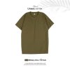 เสื้อยืดคอกลมสีพื้น Unisex สีขี้ม้าหม่น