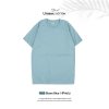 เสื้อยืดคอกลมสีพื้น Unisex สีฟ้าหม่น