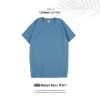 เสื้อยืดคอกลมสีพื้น Unisex สีฟ้าเทา