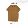 เสื้อยืดคอกลมสีพื้น Unisex สีน้ำตาล