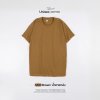 เสื้อยืดคอกลมสีพื้น Unisex สีน้ำตาลหม่น