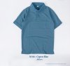เสื้อโปโลคอปกแขนสั้น สีฟ้าเทา