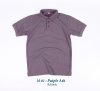 เสื้อโปโลคอปกแขนสั้น สีม่วงหม่น