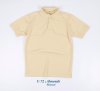เสื้อโปโลคอปกแขนสั้น สีอัลมอนด์