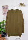 เสื้อยืดคอกลมสีพื้นแขนยาว แขนจั๊ม Unisex สีPlantation