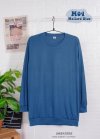 เสื้อยืดคอกลมสีพื้นแขนยาว แขนจั๊ม Unisex สีMallard Blue