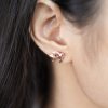 Ta-Pian rose gold stud earrings