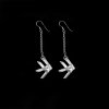 Ta-Pian Fish Dangle Earrings size S Silver 99.9 Pure Silver