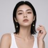 Ta-Pian Fish Dangle Earrings size S Silver 99.9 RICH GOLD 18k Gold Plated Silver