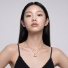สร้อยคอปลาตะเพียนชุบทองสี Rose Gold ไซส์ M งาน Handcraft ดีไซน์ไทยร่วมสมัย ตัวเรือนเงินแท้บริสุทธิ์ 99.99% จากแบรนด์ Shannta เครื่องประดับพรีเมียมสำหรับผิวแพ้ง่าย