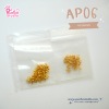 AP06 / Eyepin / Pack 40 pieces / 2 Size / Gold / Accessory Part