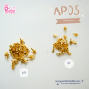 AP06 / Eyepin / Pack 40 pieces / 2 Size / Gold / Accessory Part