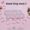 Blank Ring Mold 01 Inside Diameter 15 - 18.5 mm, Blank Ring Mold 02 19-22.5 mm / Ring Mold / UV Resin Mold / Silicone Mold