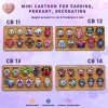 CB 11-14 Mini Cartoon For Earring, Pendant, Decorating / Tiny Kpop / UV Print on Acrylic / Free earring part