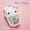 XTC 17 Cutie Kitty X Tea Cup Mold / Shaker Mold / Silicone Mold