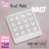 NA 07 Cutie Kitty / Nail Decoration Mold / Clear Mold for UV Resin / Thickness 0.3 - 0.5 mm / Silicone Mold